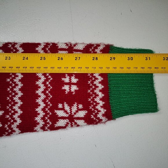 Happy Holidays Ladies Size large Straight Loose Fit Christmas Sweater - Picture 9 of 11